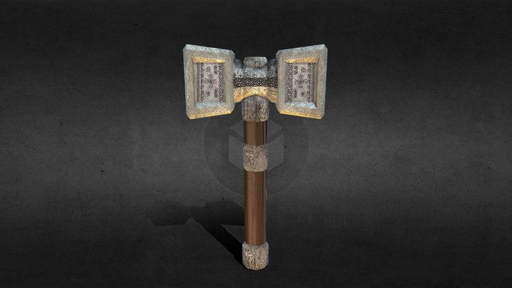 Low-poly NORDIC Warhammer 3D Model