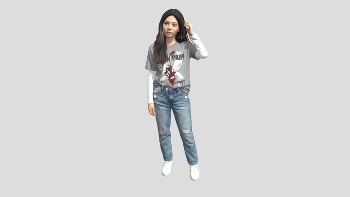 Casual Confidence Portrait – Kostenloses 3D-Modell STL