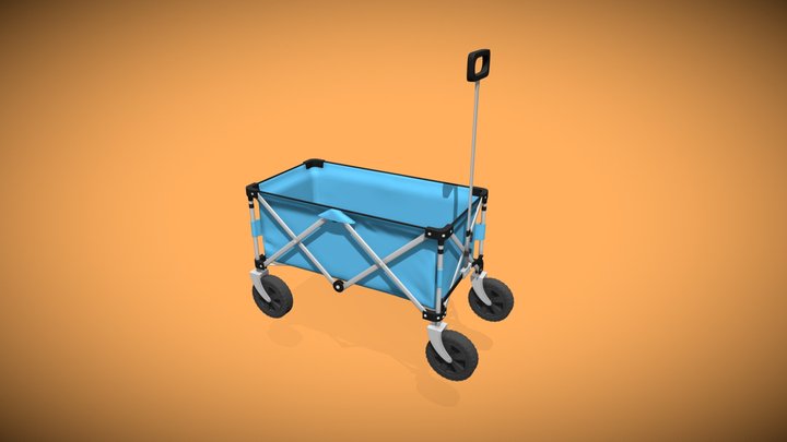 Foldable Wagon 3D Model