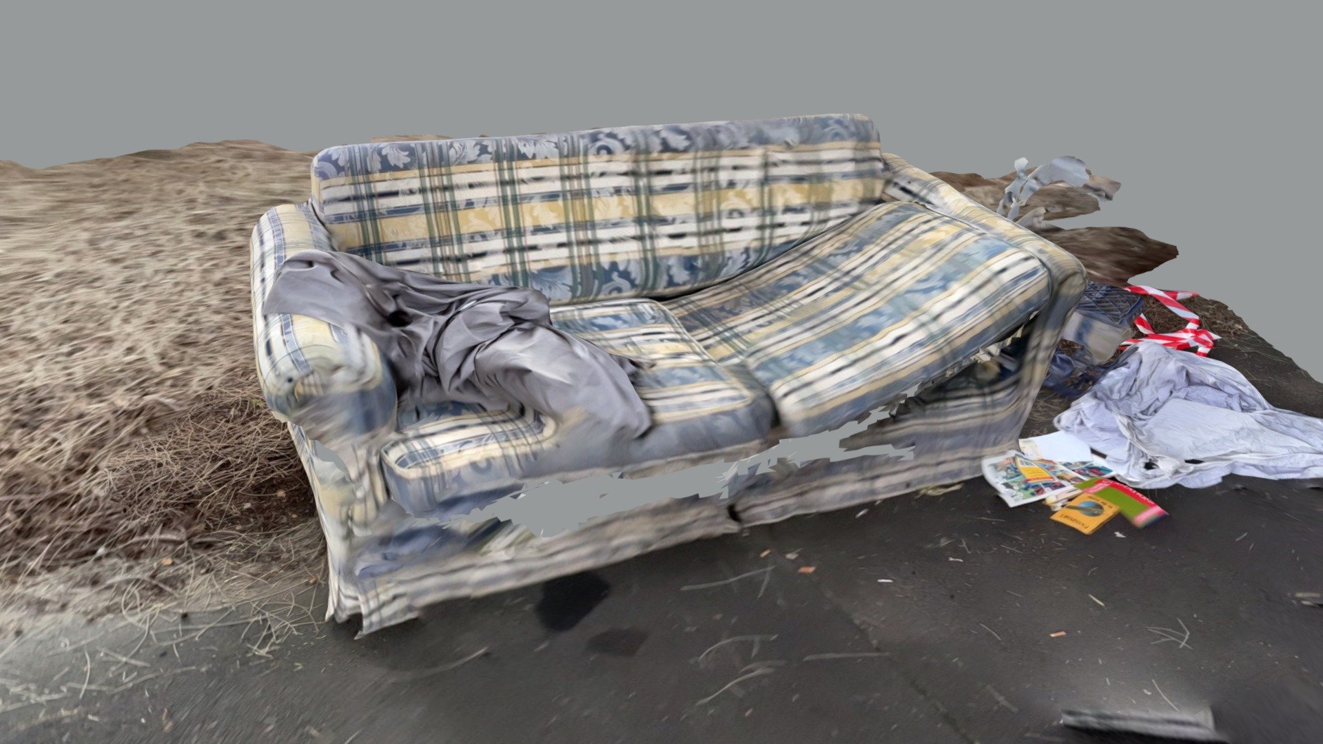 sofa on the street