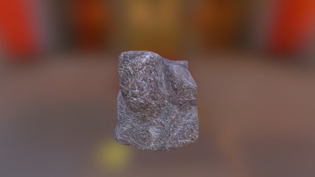 Oddly Deformed Rock 3D Model