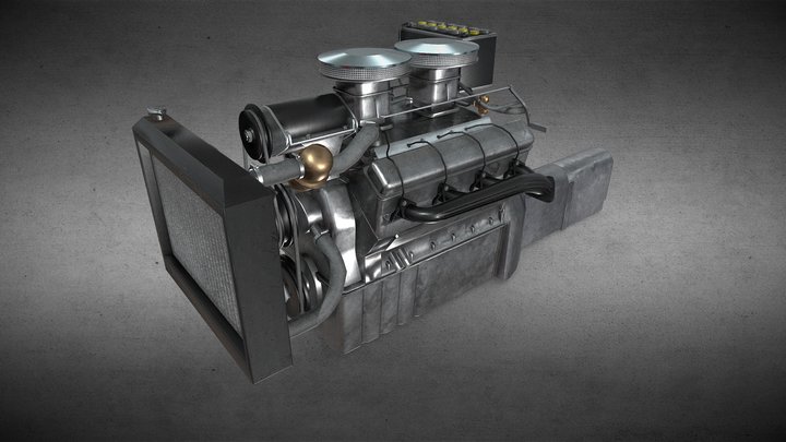 OHV BMW V8 3D Model