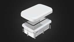 Exploded view - OUTDOOR NETWORK BOX OB series - 3D model by takachitec5 ...