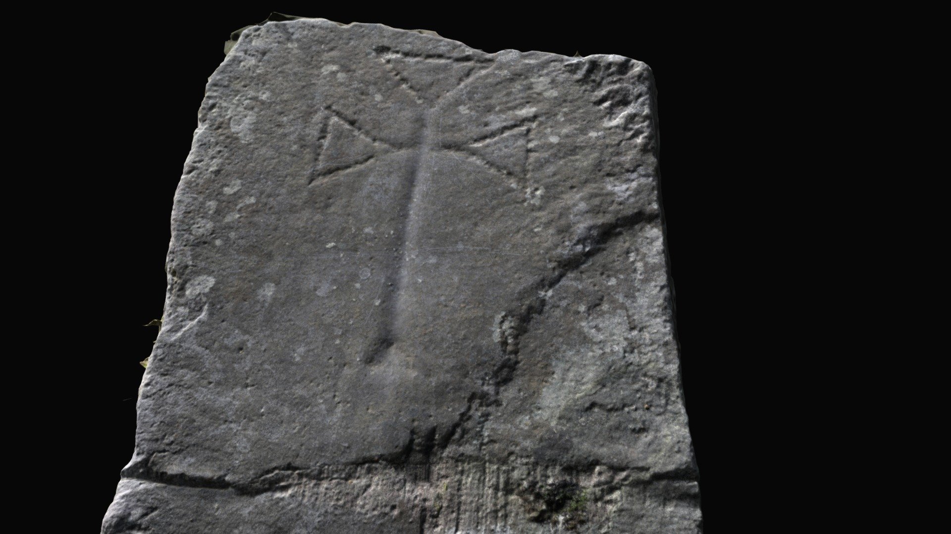 Cross Inscribed Stone (ke102-038007-) - Download Free 3d Model By 