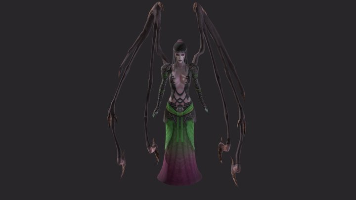 Evil Mage -  3D Character Warrior 3D Model