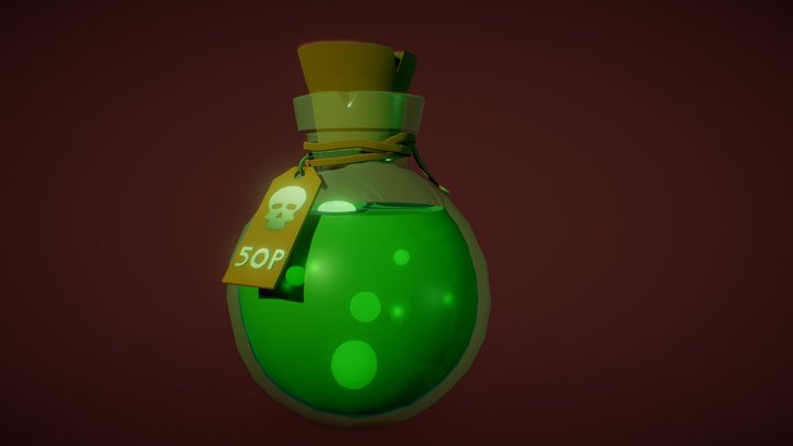 Poison Potion 3D Model