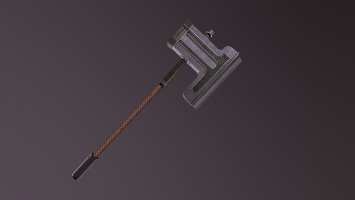 Low poly axe 3D Model