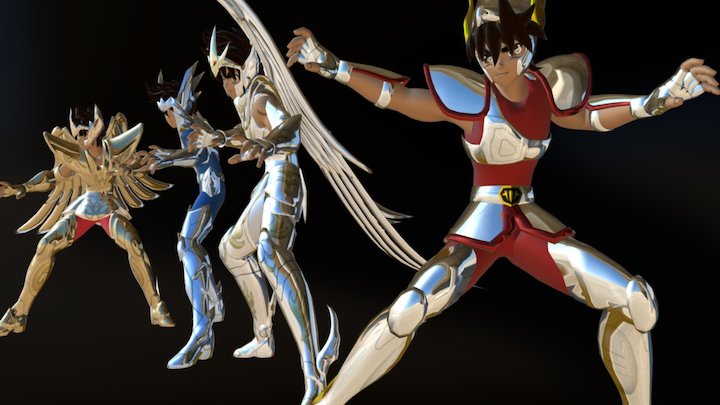 Seiya de pegazo (SAINT SEIYA) 3D Model