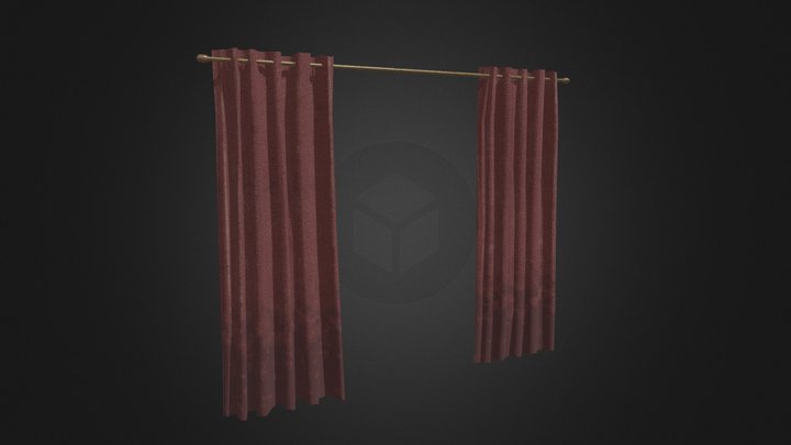Curtains 3D Model