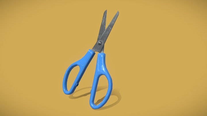 Basic Scissors 3D Model