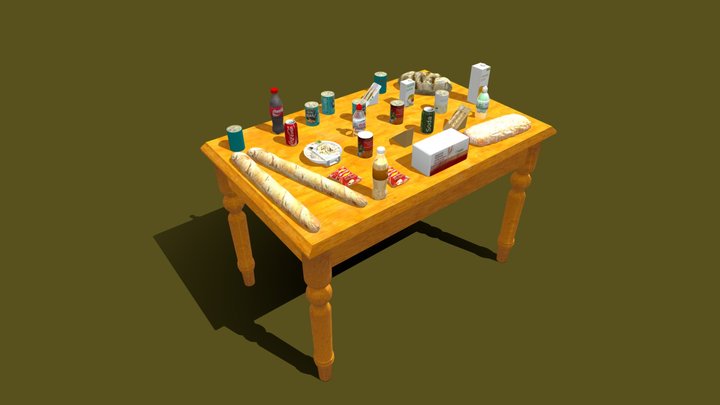 Packaged Food and Drink – Gratis 3D-model STL