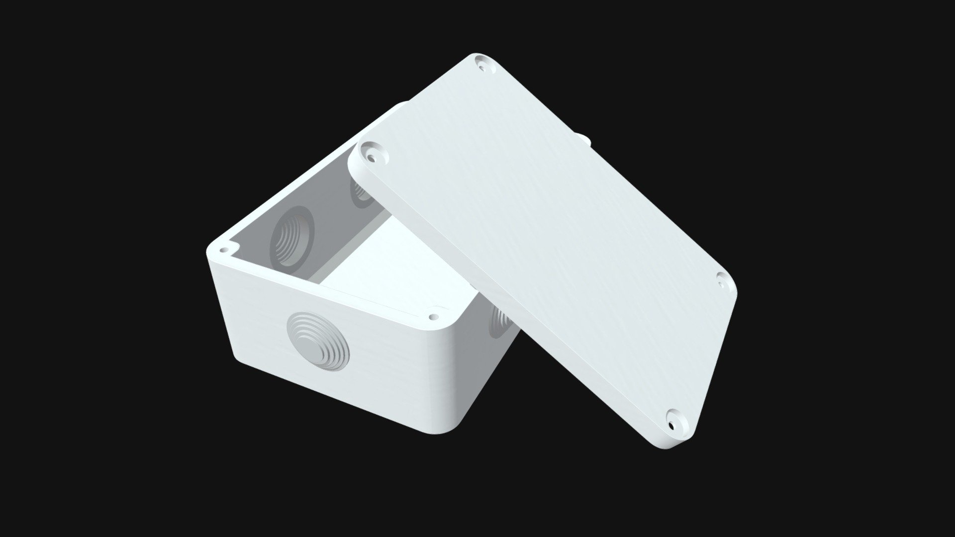 Rectangular junction box 1 Buy Royalty Free 3D model by [3bcd81a