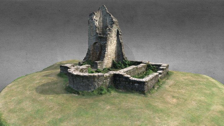 Csabdi templomrom, church ruins 3D Model