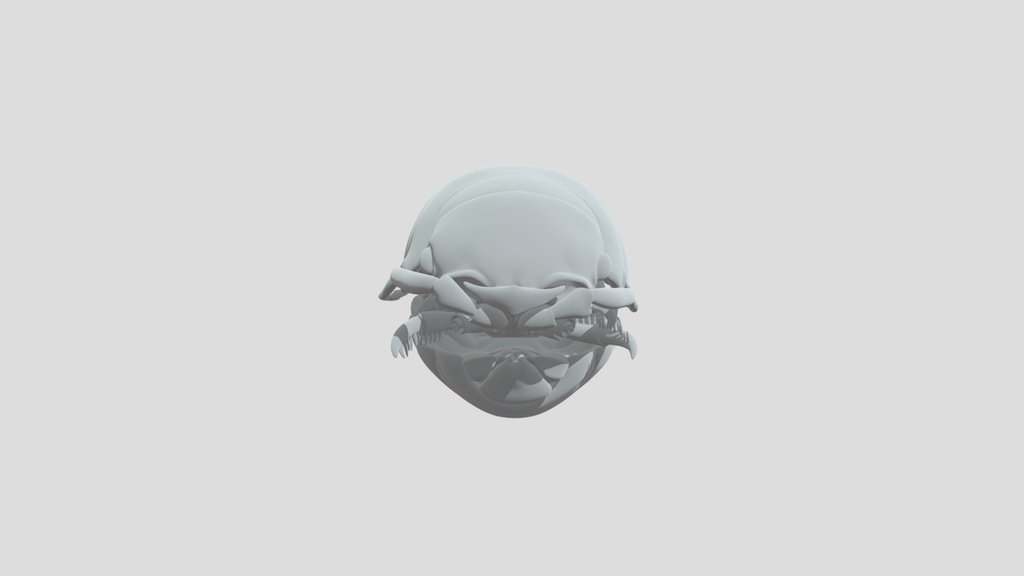 3d scan of a fossilized Crustacean