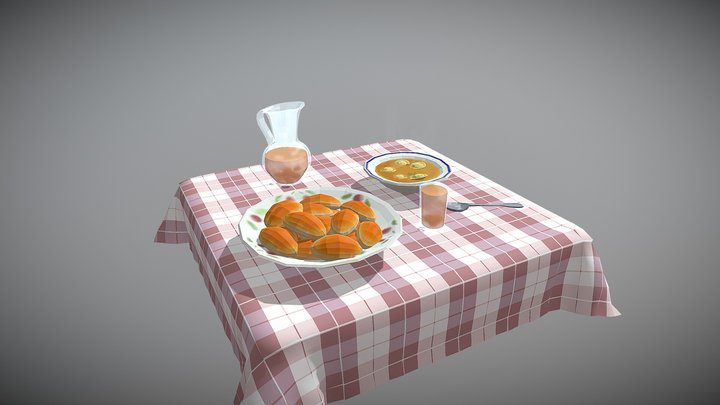 Dining Table 3D Model