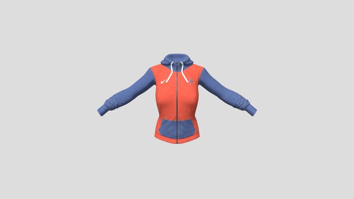 Lady's Jacket - Nike NY Mets 3D Model