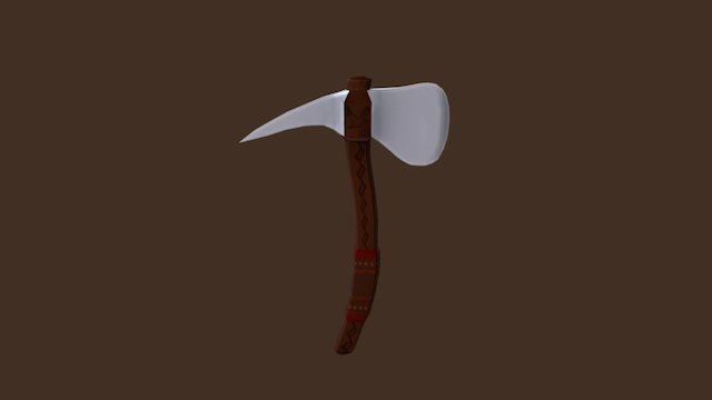 Axe Textured 3D Model