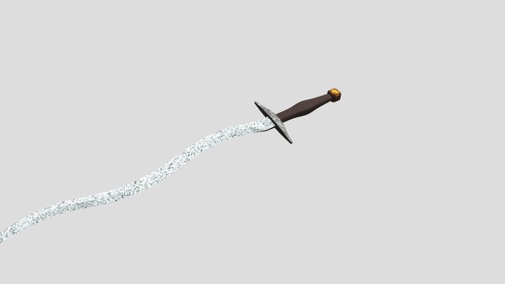 Damascus Kris-Dagger 3D Model