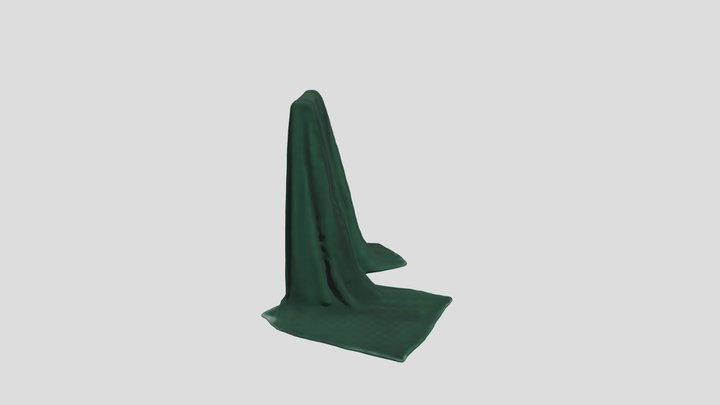 green_fabric__dra_0_glb 3D Model