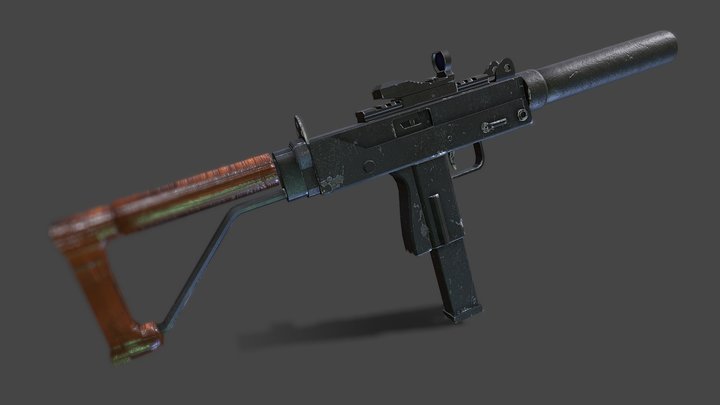 Uzi smg gun 🔫🔥 3D Model