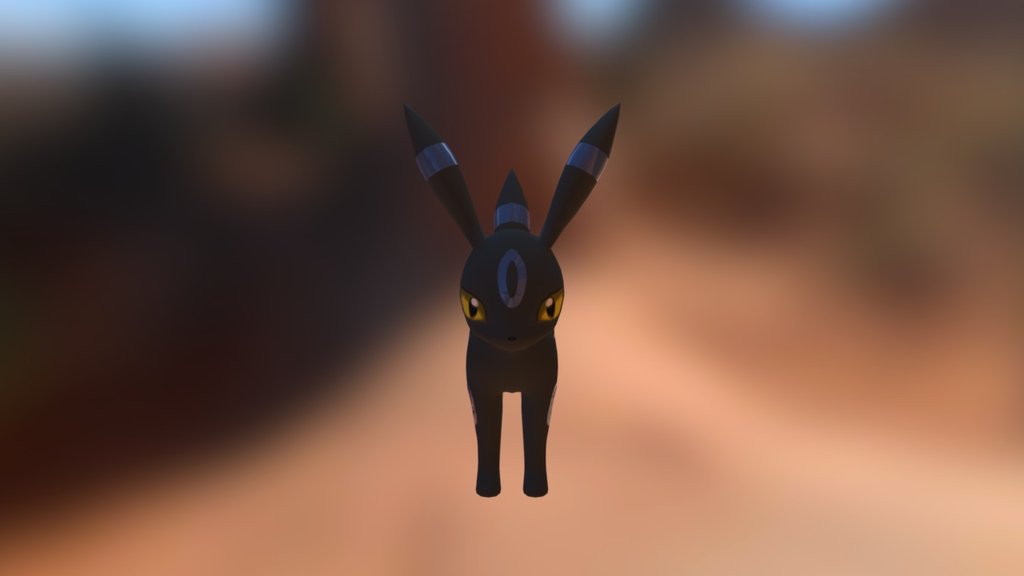 Pixelmon Umbreon - 3D model by yellowstarctc [3bd22ed] - Sketchfab