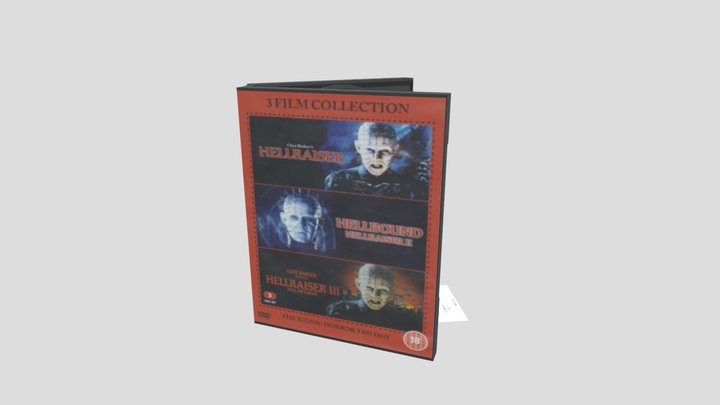 Hellraiser Original Trilogy DVD set 3D Model