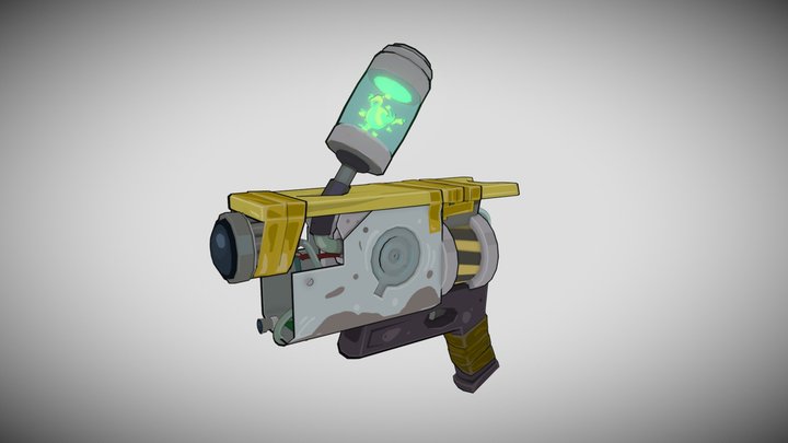 Rick and Morty prototype of Portal Gun 3D Model