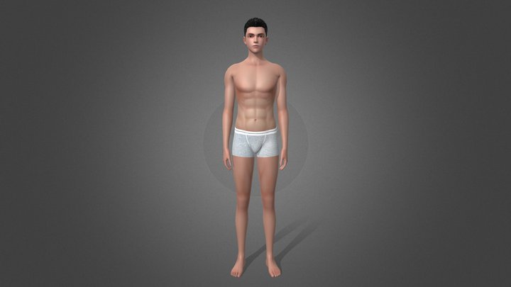 Male base mesh 3D Model