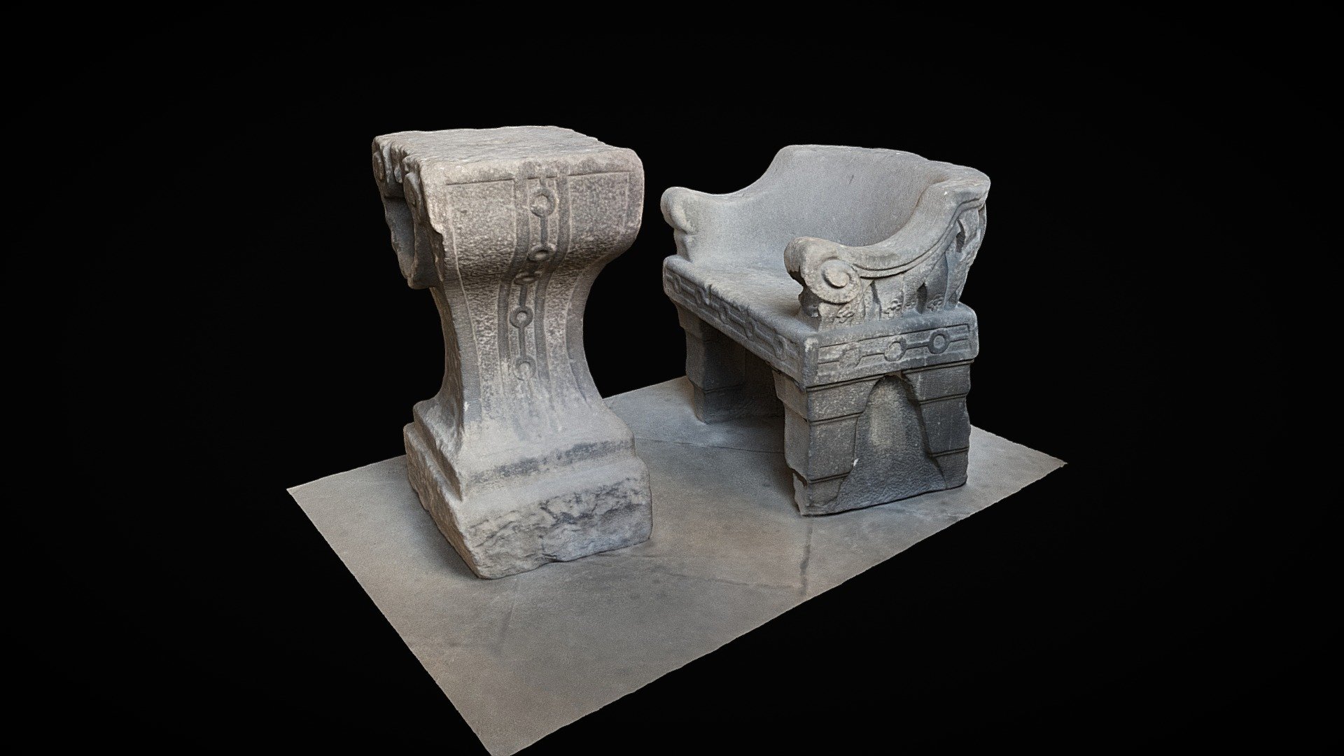 The Stone furniture - 3D model by Tomáš Musílek (@parleur) [3bd4996 ...