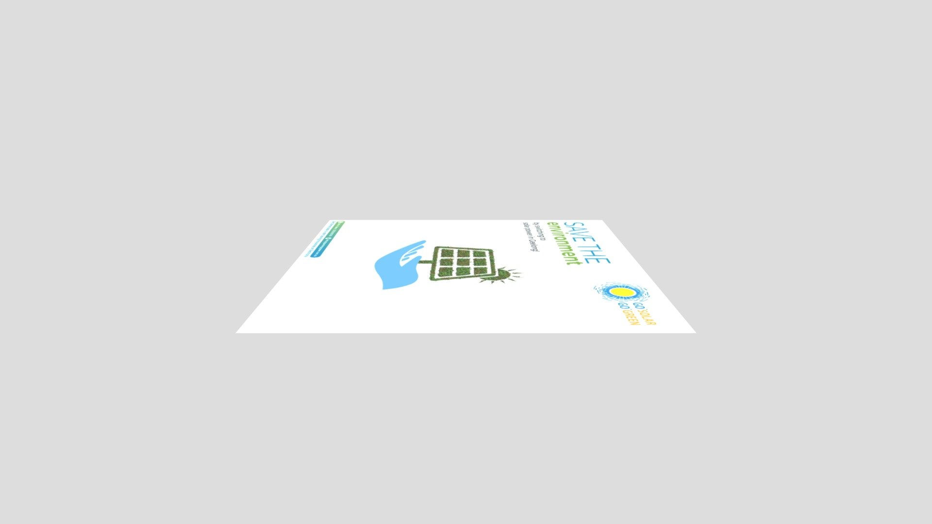 Save The Environment withch to solar power - 3D model by ...
