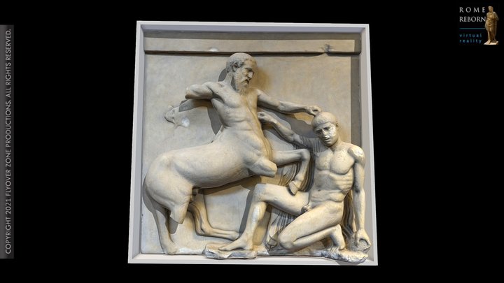 3D rendering of Metope South 30 (Parthenon)