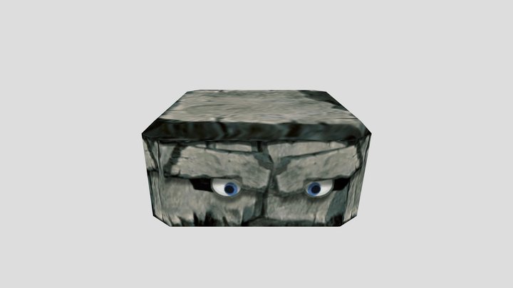Cocoto Platform Jumper - Rock Platform 3D Model