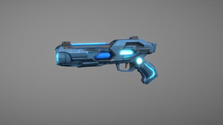 AZURION MK-V Pulse Blaster 3D Model