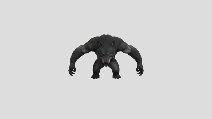 Monster_ Werewolf 3D Model