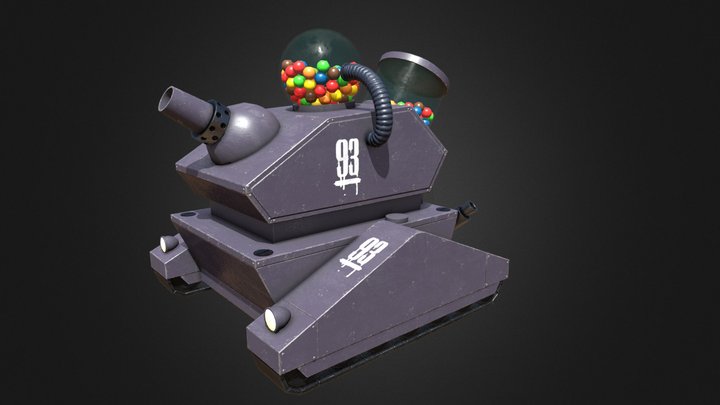 Bubble Gum Tank 3D Model