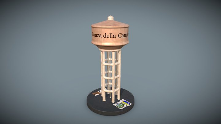 Torre dell'acqua di Conza della Campania 3D Model