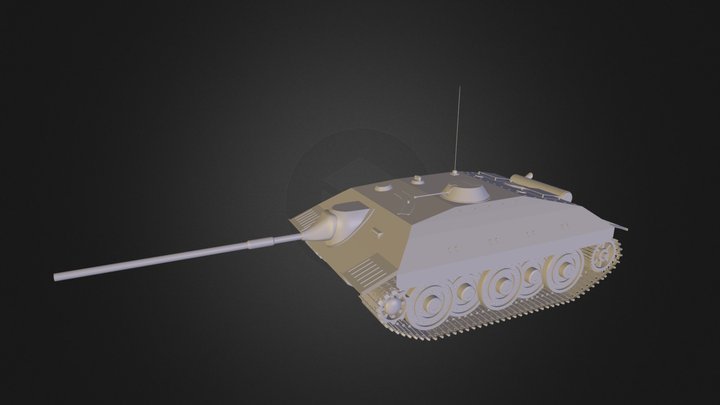 E-25 Tank Destroyer 3D Model