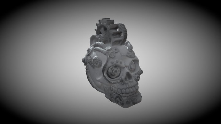 Calavera Decorativa Steampunk 3D Model