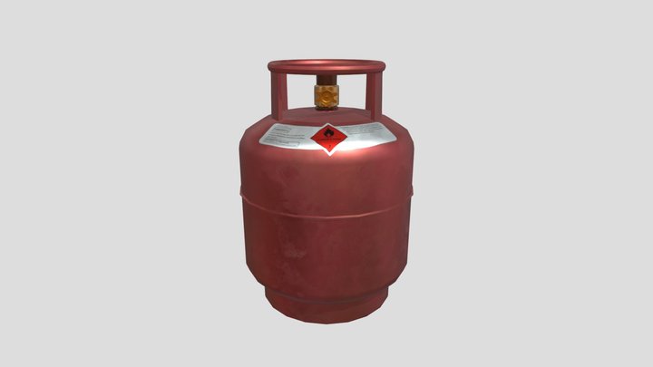 Gas Cylinder 3D Model