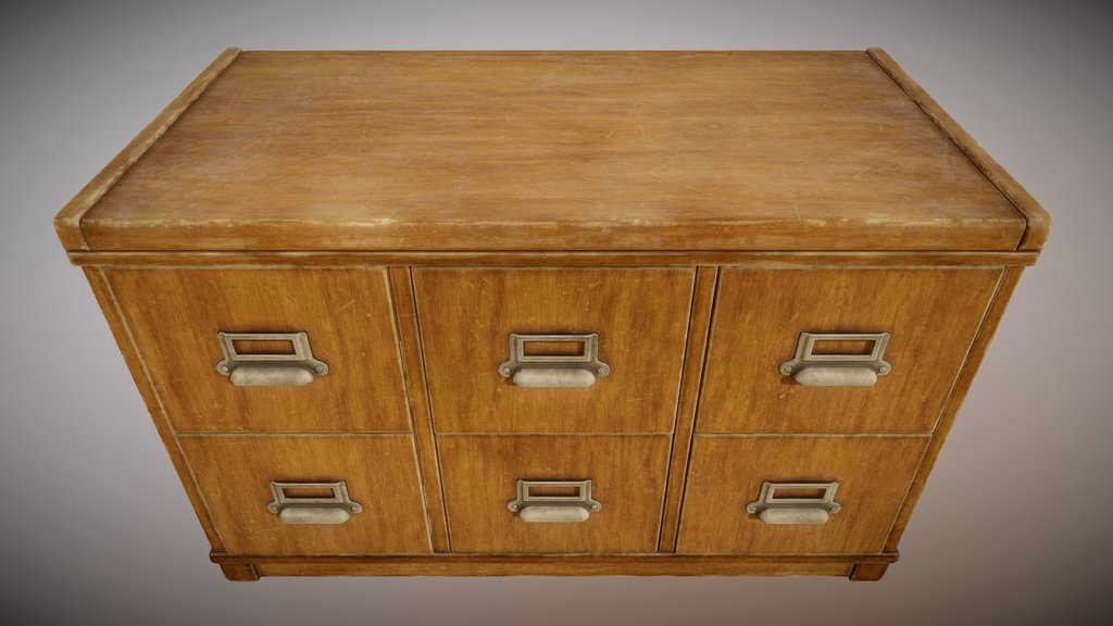 Vintage Wooden Drawer 01
