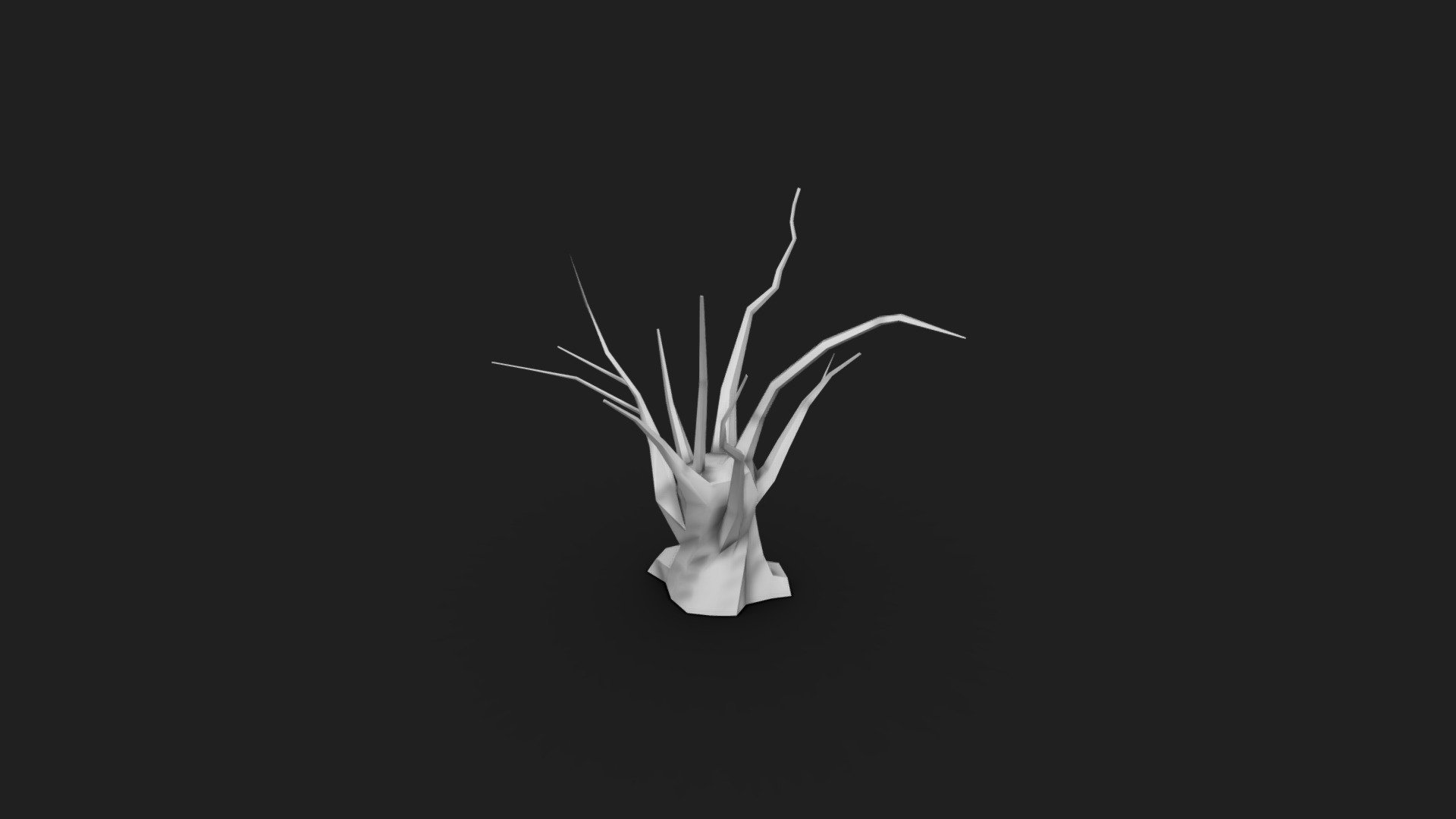 Tree Dry Low-poly