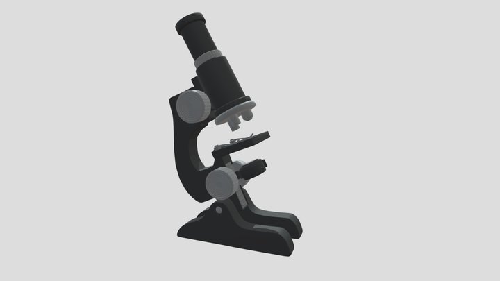 Low poly microscope model 3D Model