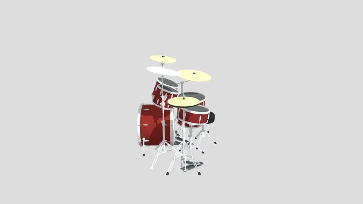 Red_drums 3D Model