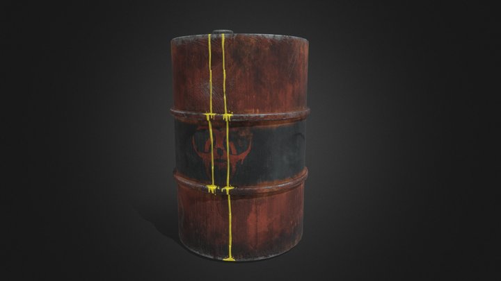 Rusty Barrel 3D Model