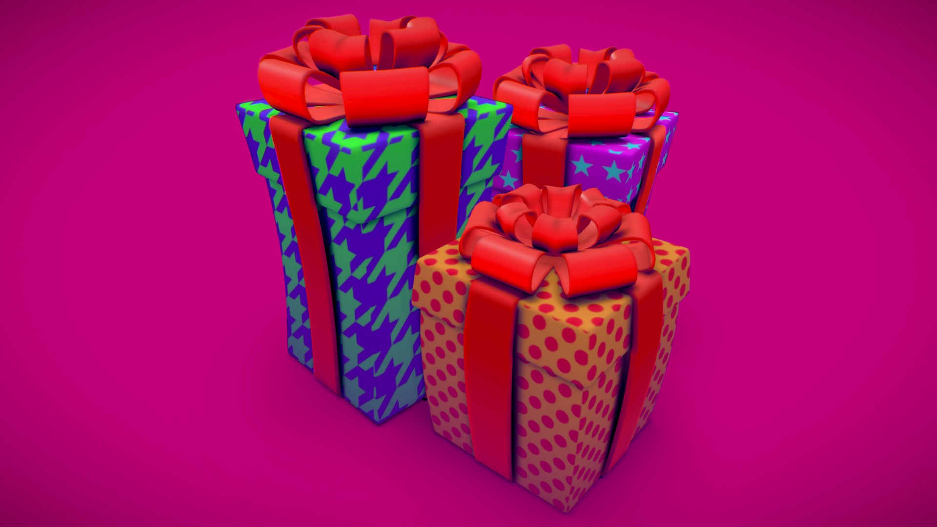3D model #3December #Day16 Epileptic Gifts - This is a 3D model of the #3December #Day16 Epileptic Gifts. The 3D model is about a group of colorful socks.