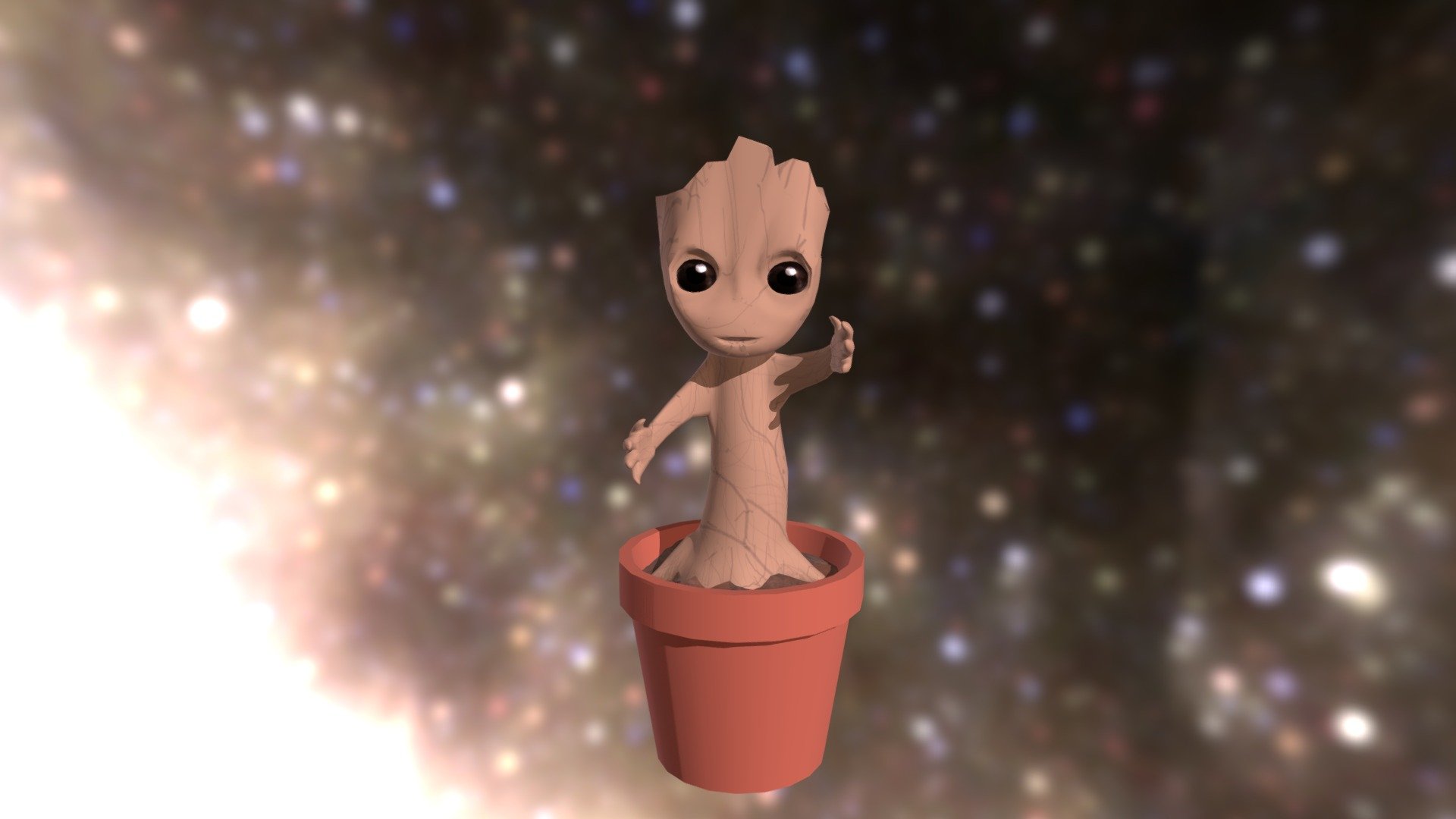 Baby Groot — Sketchfab embed 3D viewer