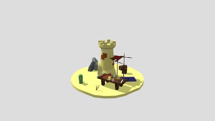 Desert Stall 3D Model