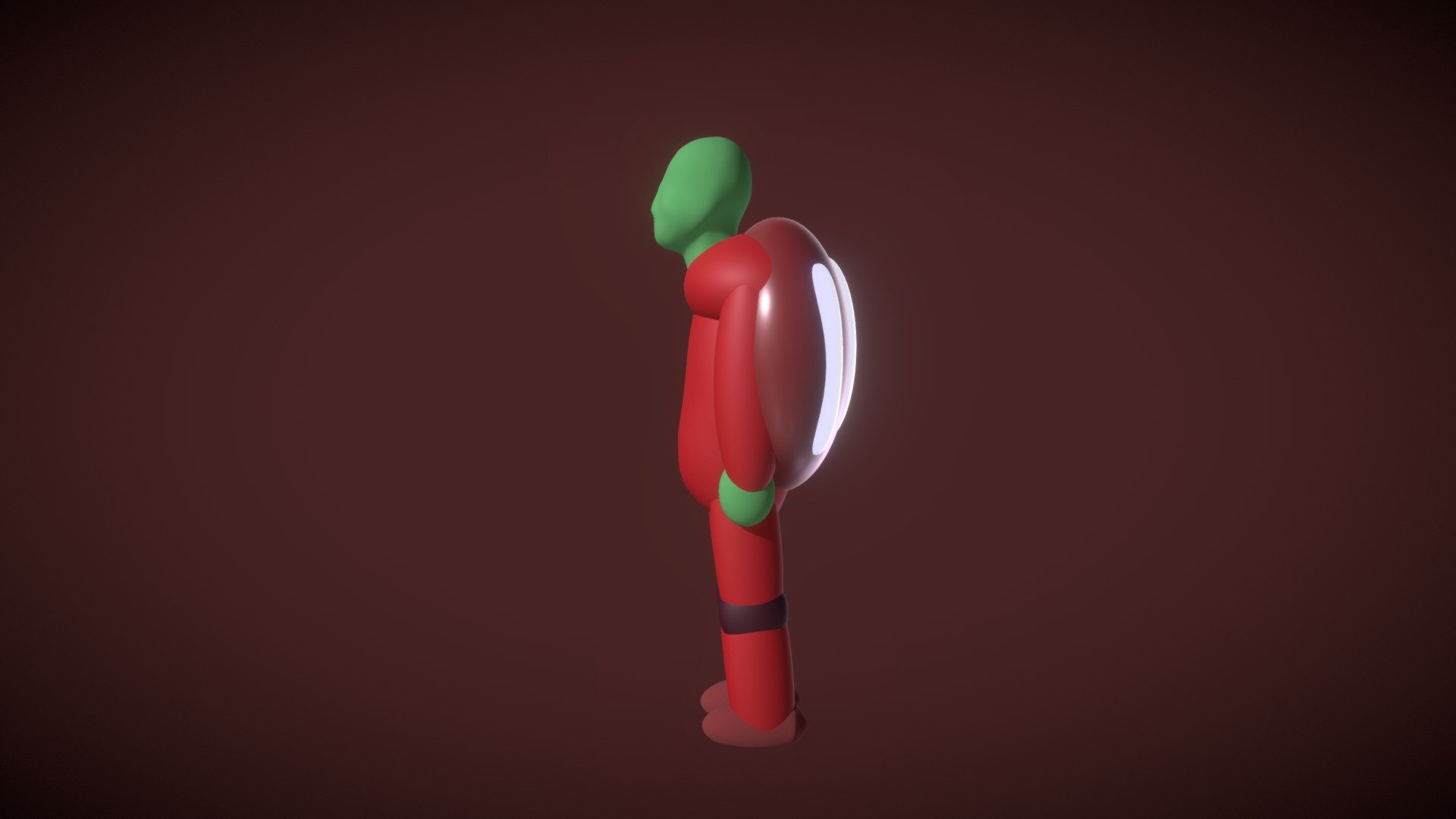 Space Punch Man - Sculpt app & Blender