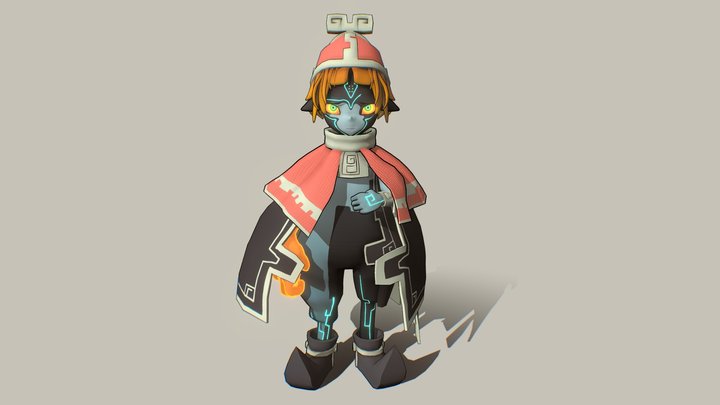 Twili Child - Temora (Concept by Rich Carey) 3D Model