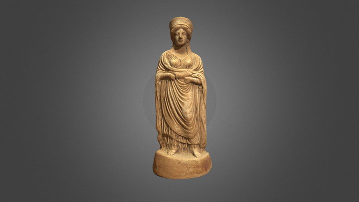 STATUETTA DI OFFERENTE CON PORCELLINO 3D Model